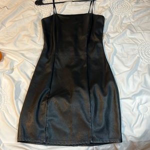 Black Leather Dress